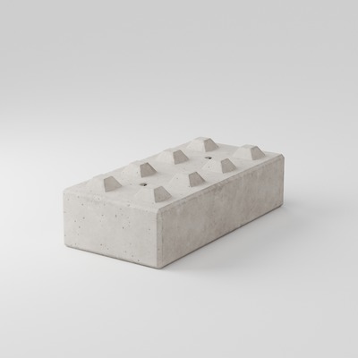 Bloki betonowe modułowe – system 80x40