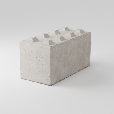 Bloki betonowe modułowe – system 80x80